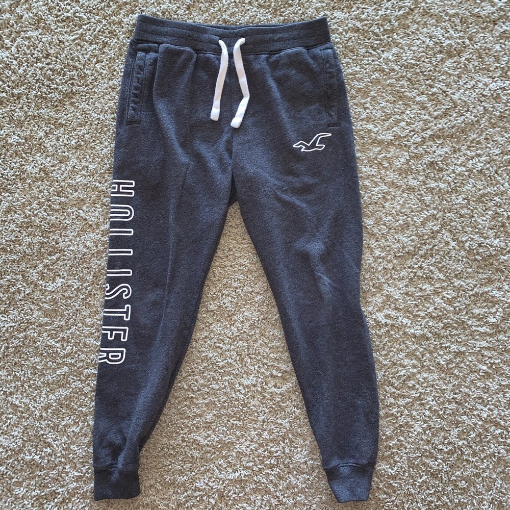 Dark Grey Hollister Joggers men’s, extra small